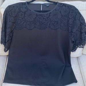 Ann Taylor Black Lace Top